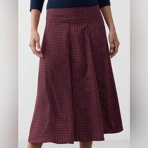 Banana Republic Factory Godet Twill Midi Skirt NWOT 14